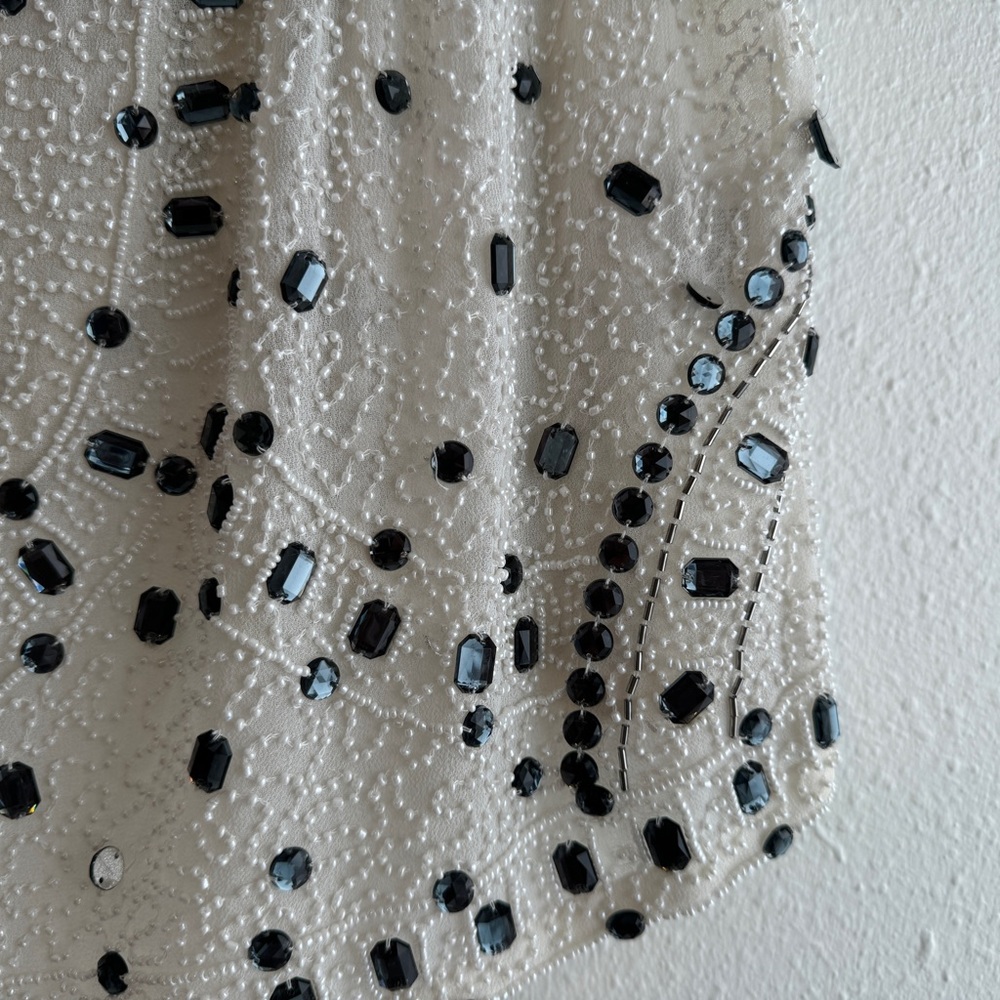 NWOT READ RARE Anthropologie Beaded Composition Top by Yumi Kim S - Picture 7 of 12